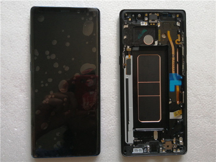 Samsung-Note-8-screen-assembly-with-frame-black